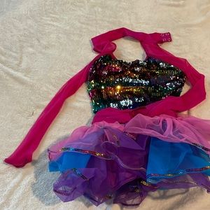 Juniors Rainbow dance costume!